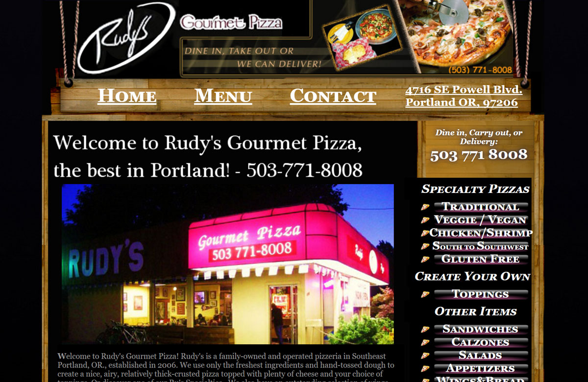 Rudy's Pizza screenshot