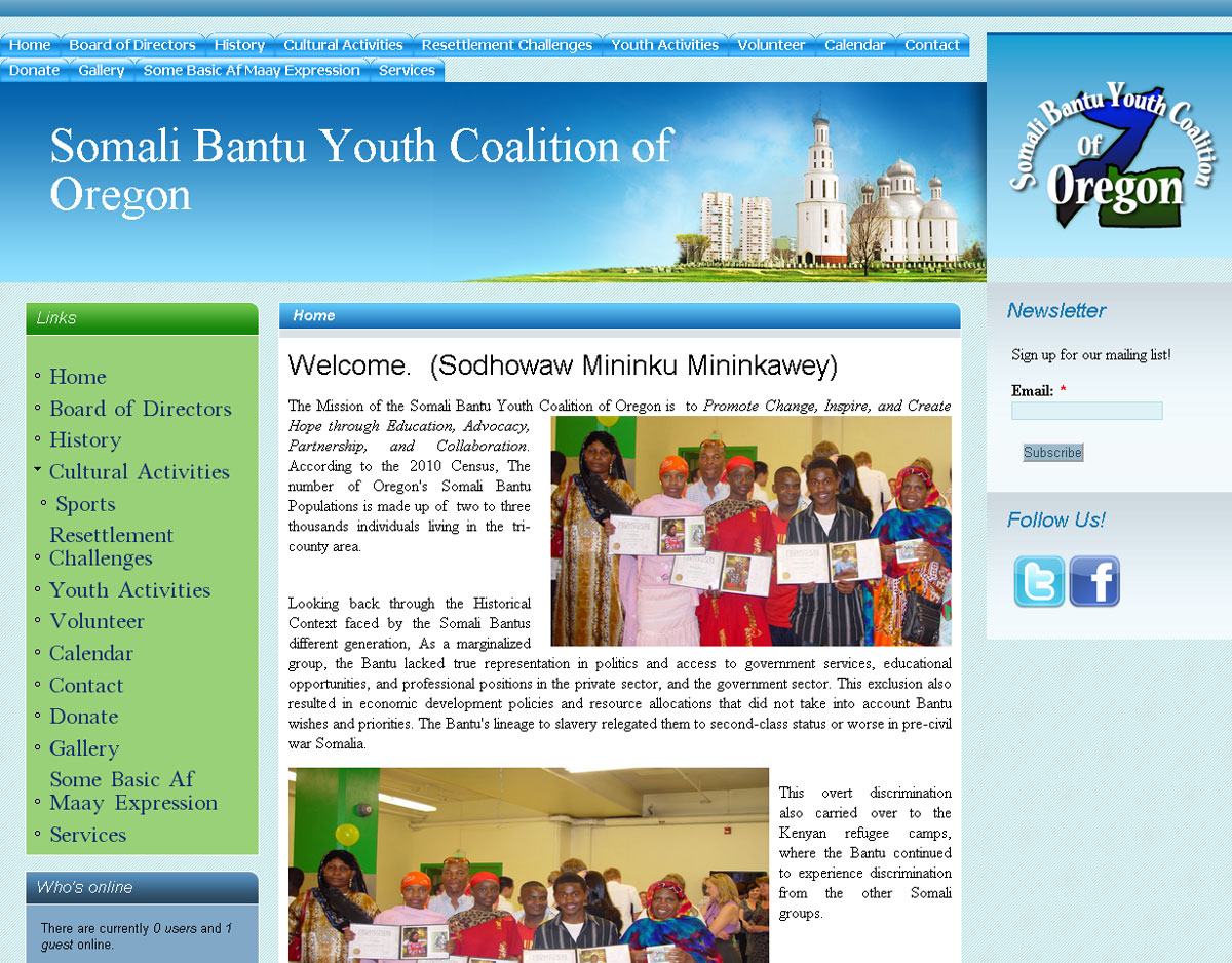 Youth coalition screenshot